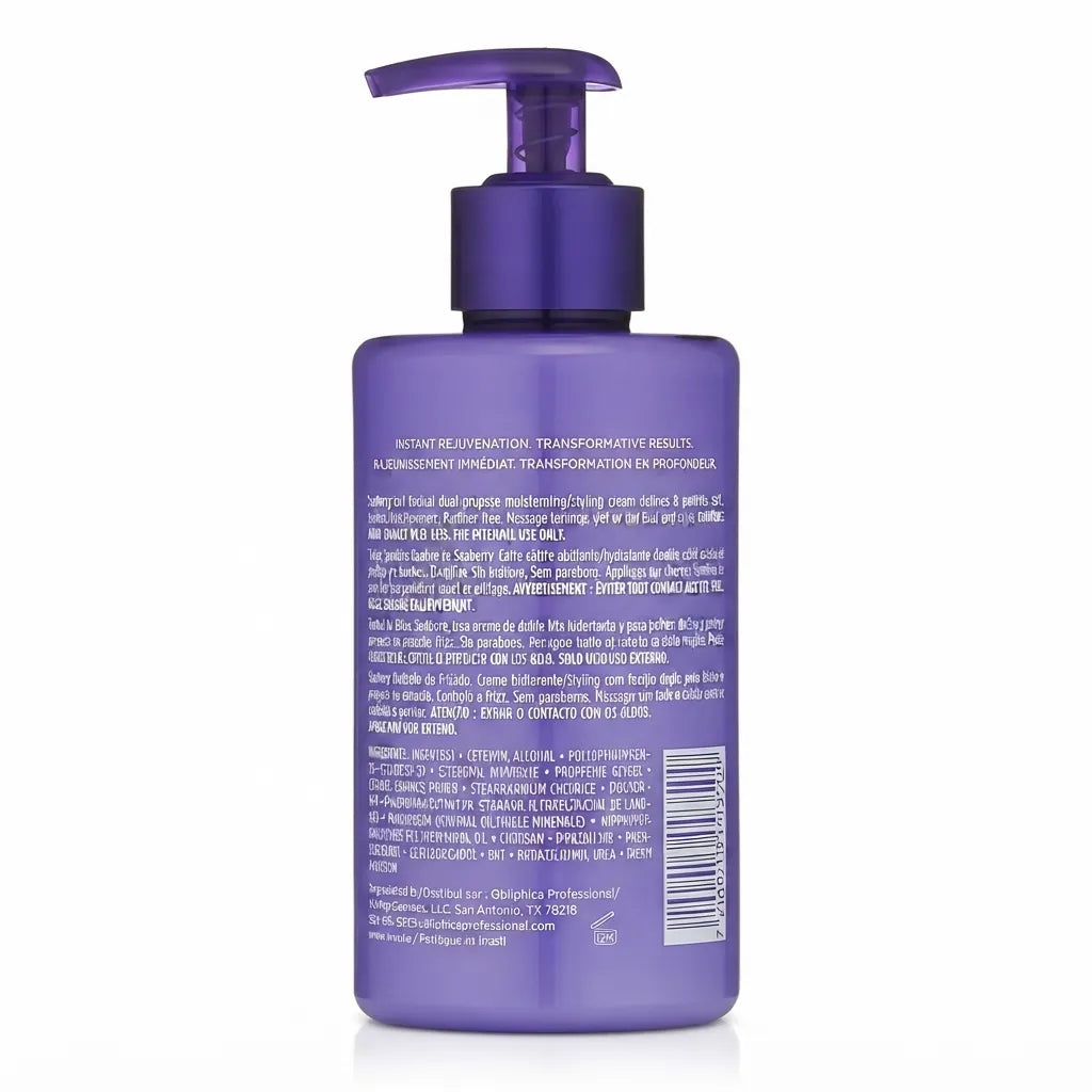 Seaberry Curl Control 300 ml Obliphica Professional | Crema Especial para Rizos | Hidratación profunda y anti-frizz | Definición perfecta con fijación ligera | Cuidado capilar profesional