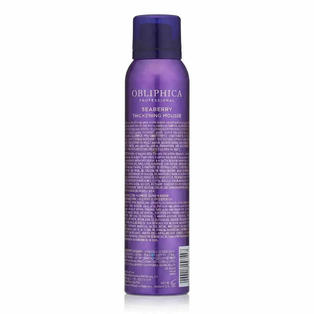 Seaberry Quick-Dry Volume Spray 250 ml Obliphica Professional | Rociador Voluminizador de Secado Rápido | Volumen, cuerpo y fijación ligera | Rejuvenecimiento inmediato para todo tipo de cabello | Estilizado capilar avanzado