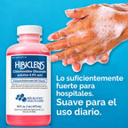 Hibiclens Jabón Líquido Antiséptico 16 fl oz / 473 ml | Limpieza antiséptica y antimicrobiana | Con clorhexidina al 4% | Ayuda a reducir bacterias en la piel | Limpiador antiséptico