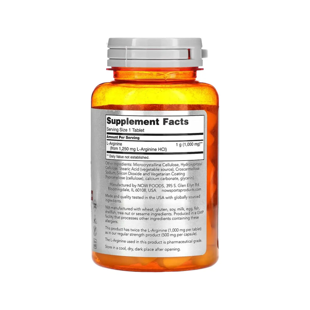 NOW FOODS ARGININE 1000mg 60 TABS