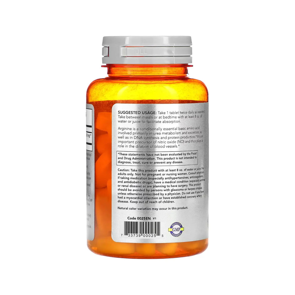 NOW FOODS ARGININE 1000mg 60 TABS