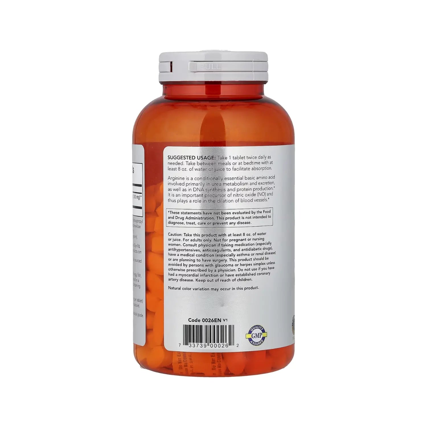 NOW FOODS ARGININE 1000mg 180 TABS