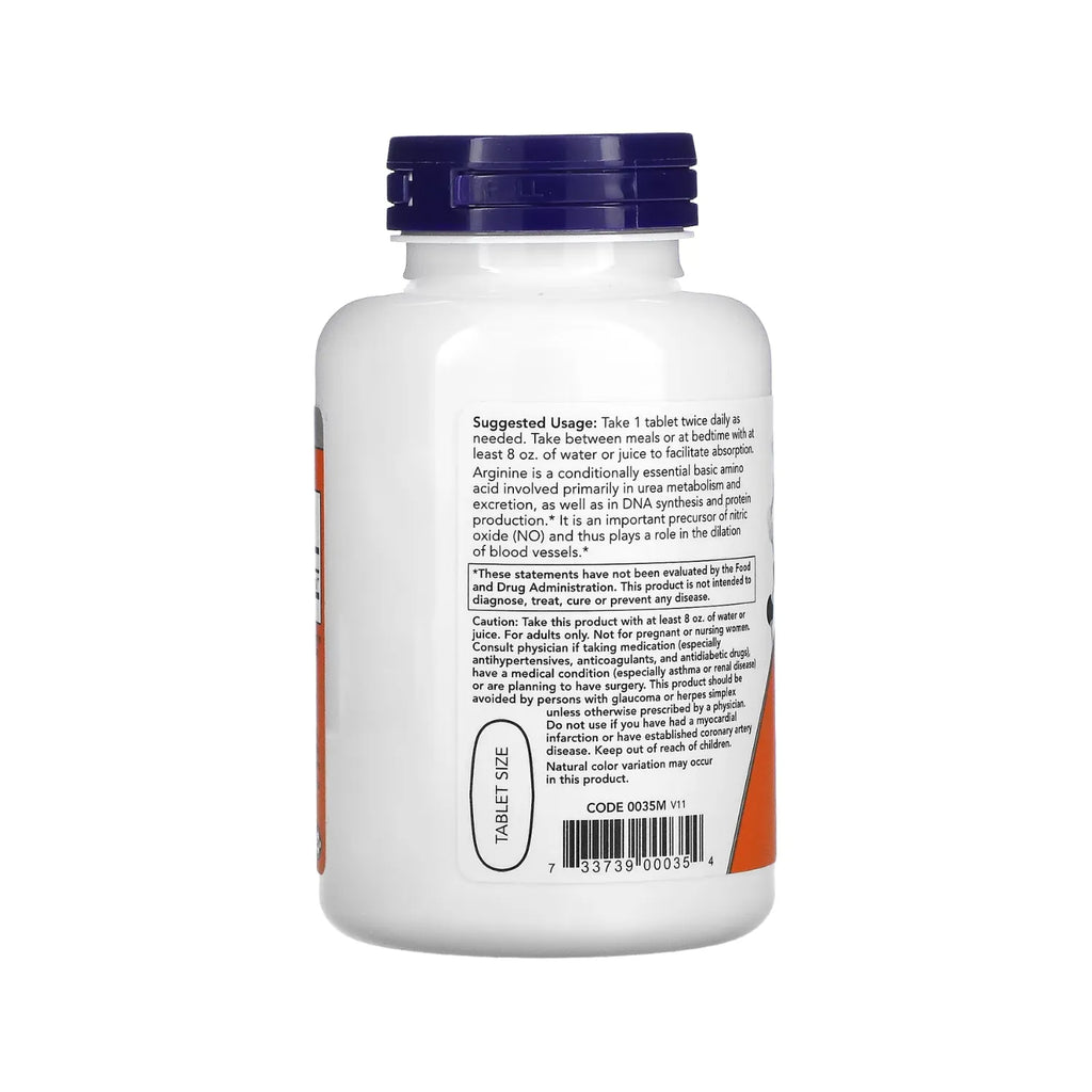 NOW FOODS L-ARGININA 1000 MG 120 TABS SFN