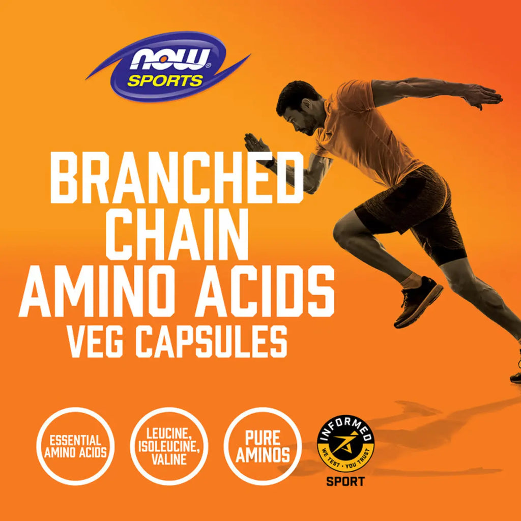 NOW FOODS AMINOÁCIDOS DE CADENA RAMIFICADA 120 CÁPSULAS SFN