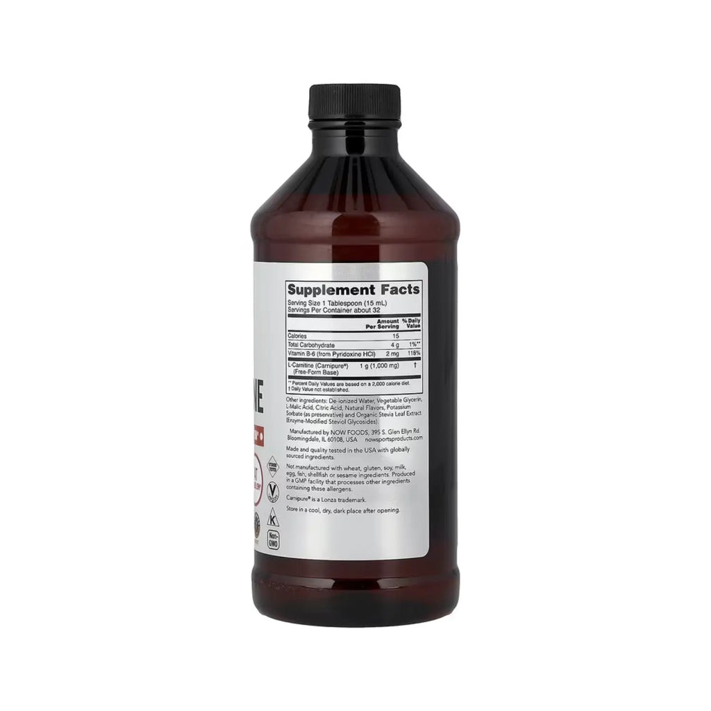 NOW FOODS CARNITINE LIQUID TROPICAL PUNCH 16 OZ