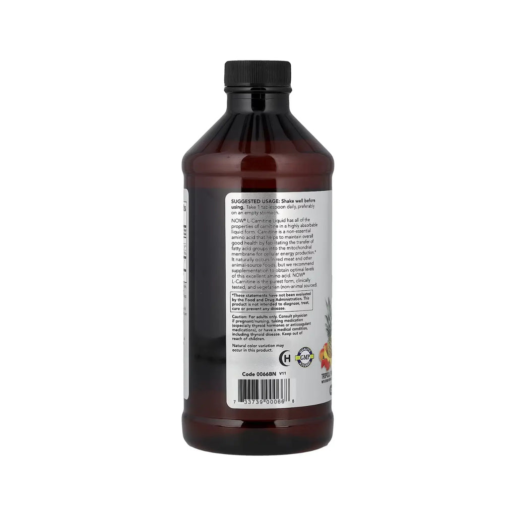 NOW FOODS CARNITINE LIQUID TROPICAL PUNCH 16 OZ