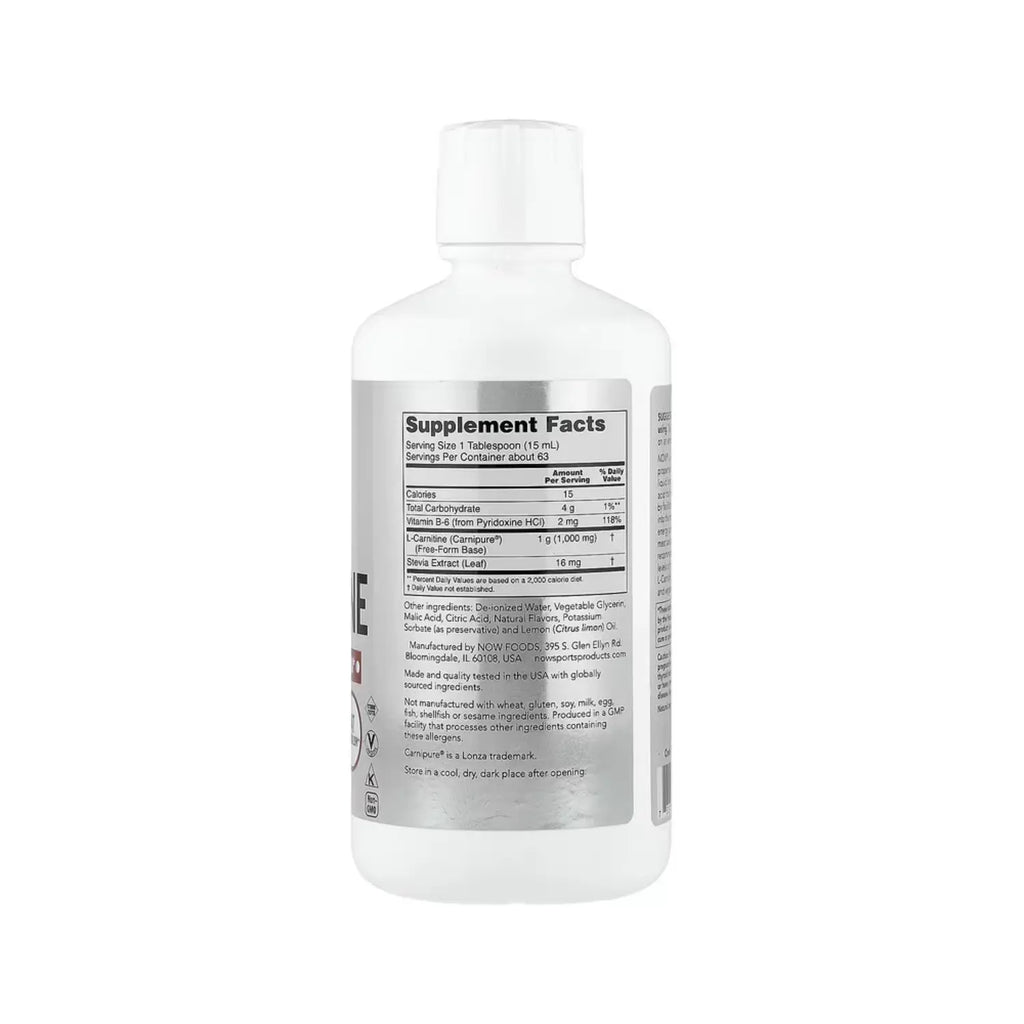 Now foods carnitina liquida 1000mg 32 ozs sfn
