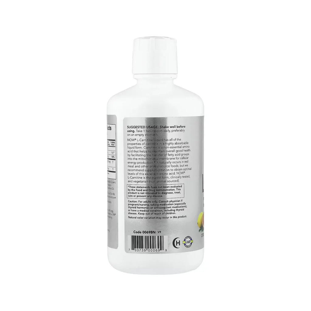 Now foods carnitina liquida 1000mg 32 ozs sfn