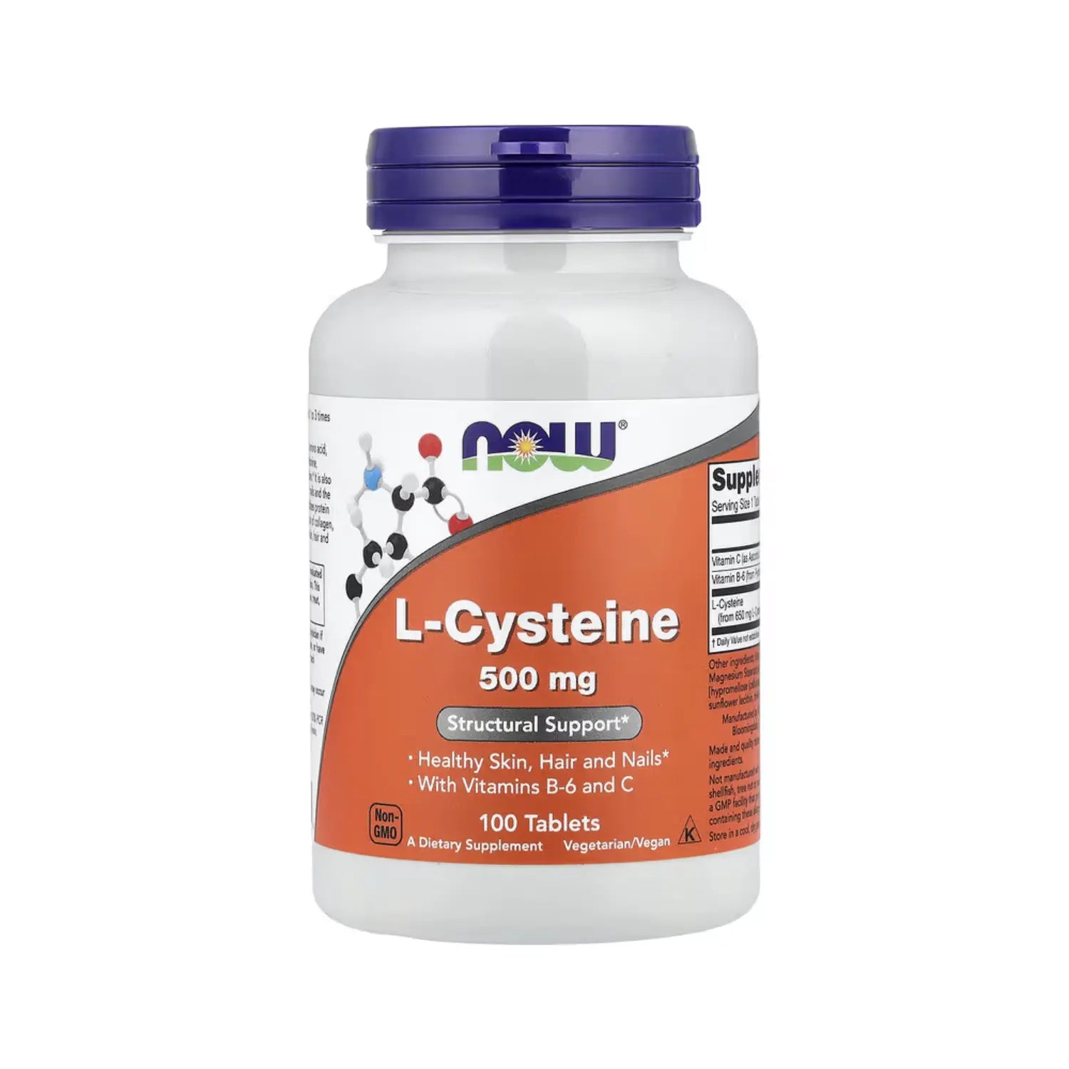 NOW FOODS L-CYSTEINE L- CISTEINA 500MG 100 TABS SFN