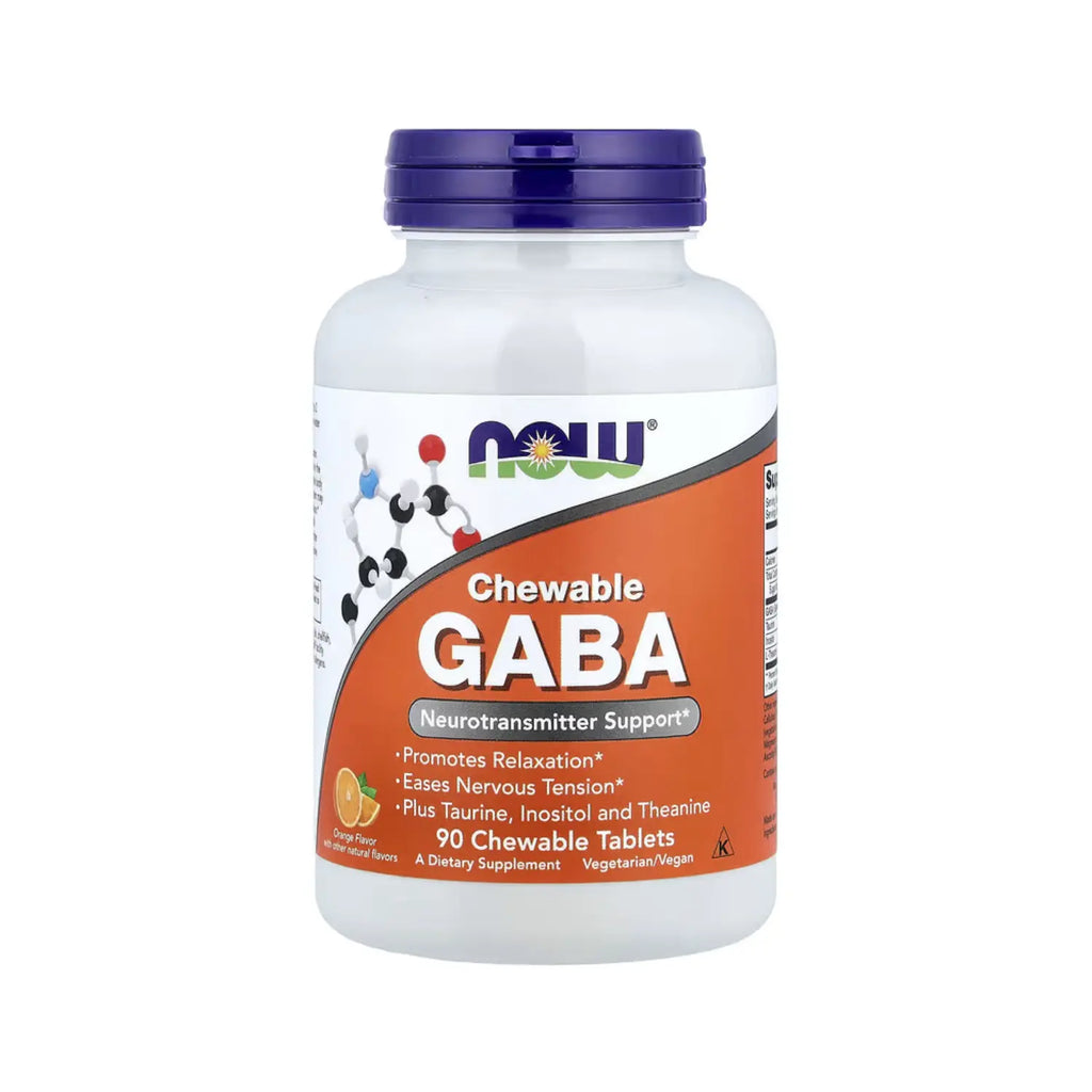 NOW FOODS GABA MASTICABLE 90 MASTICABLES SFN