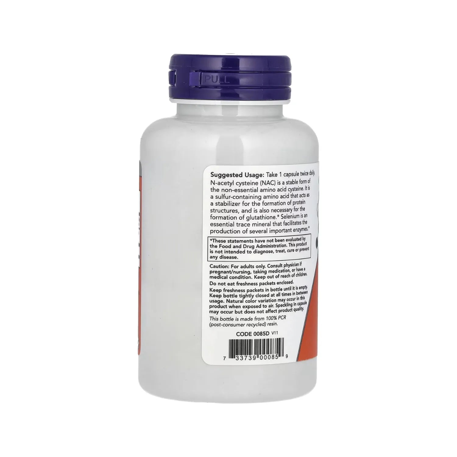 NOW FOODS NAC NAC N-ACETIL CISTEINA 600 MG 100 VEGCAPS SFN