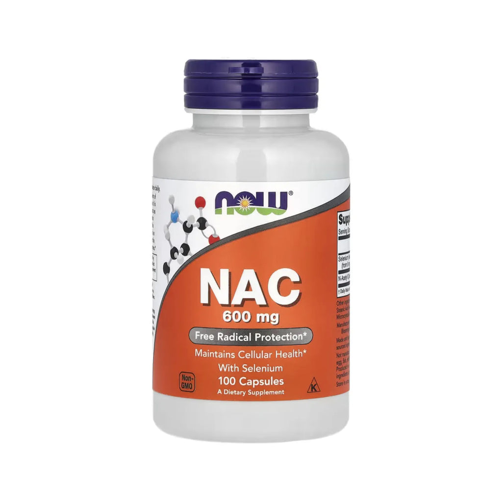 NOW FOODS NAC NAC N-ACETIL CISTEINA 600 MG 100 VEGCAPS SFN