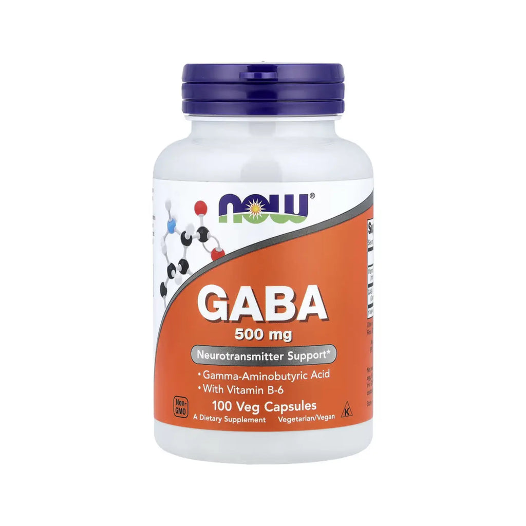 NOW FOODS GABA ACIDO GAMMA AMINOBUTIRICO 100CAPS 500MG SFN