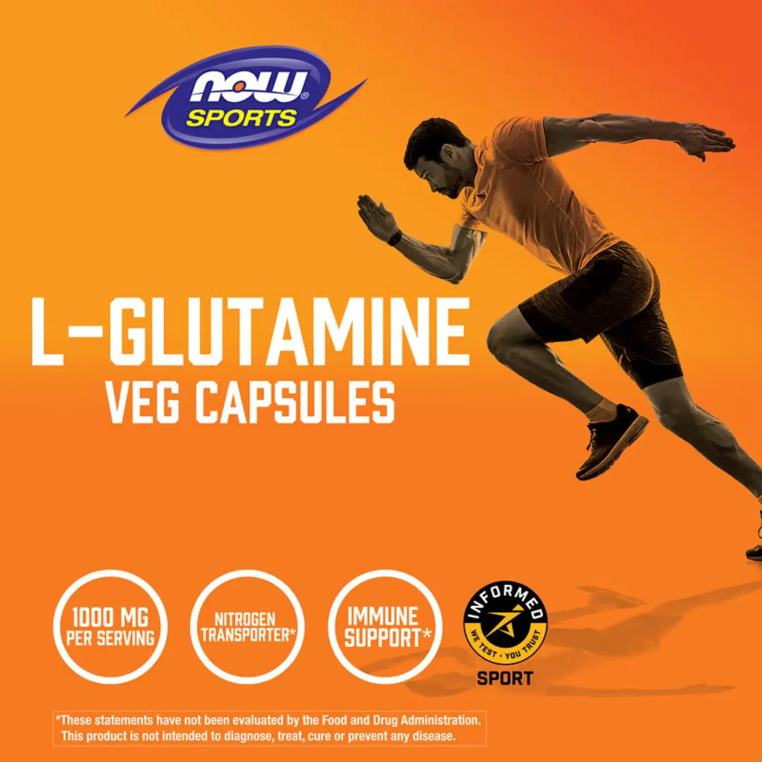 NOW FOODS L-GLUTAMINA DOBLE FUERZA 1,000 MG 120 CAPS SFN