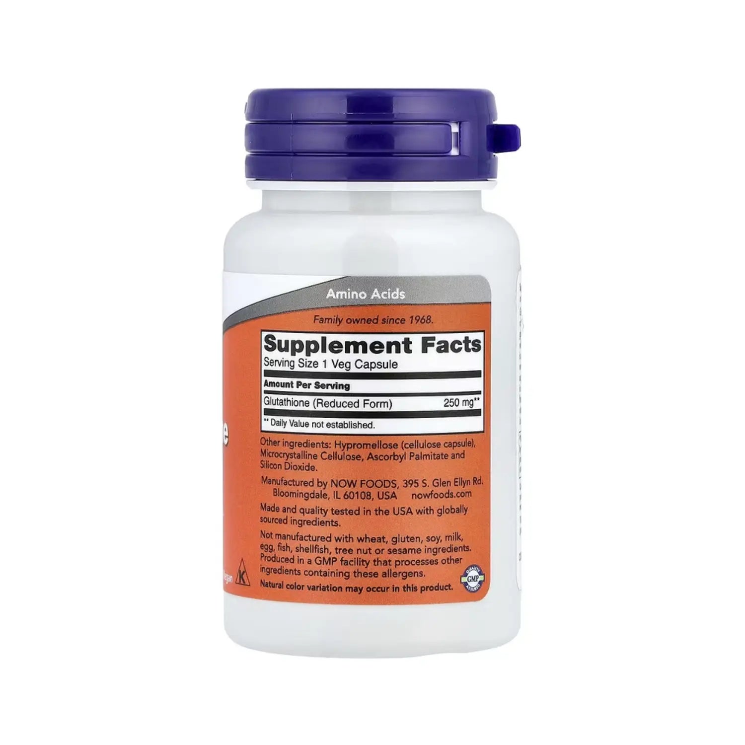 NOW FOODS GLUTATIÓN 250 MG 60 VEGCAPS SFN