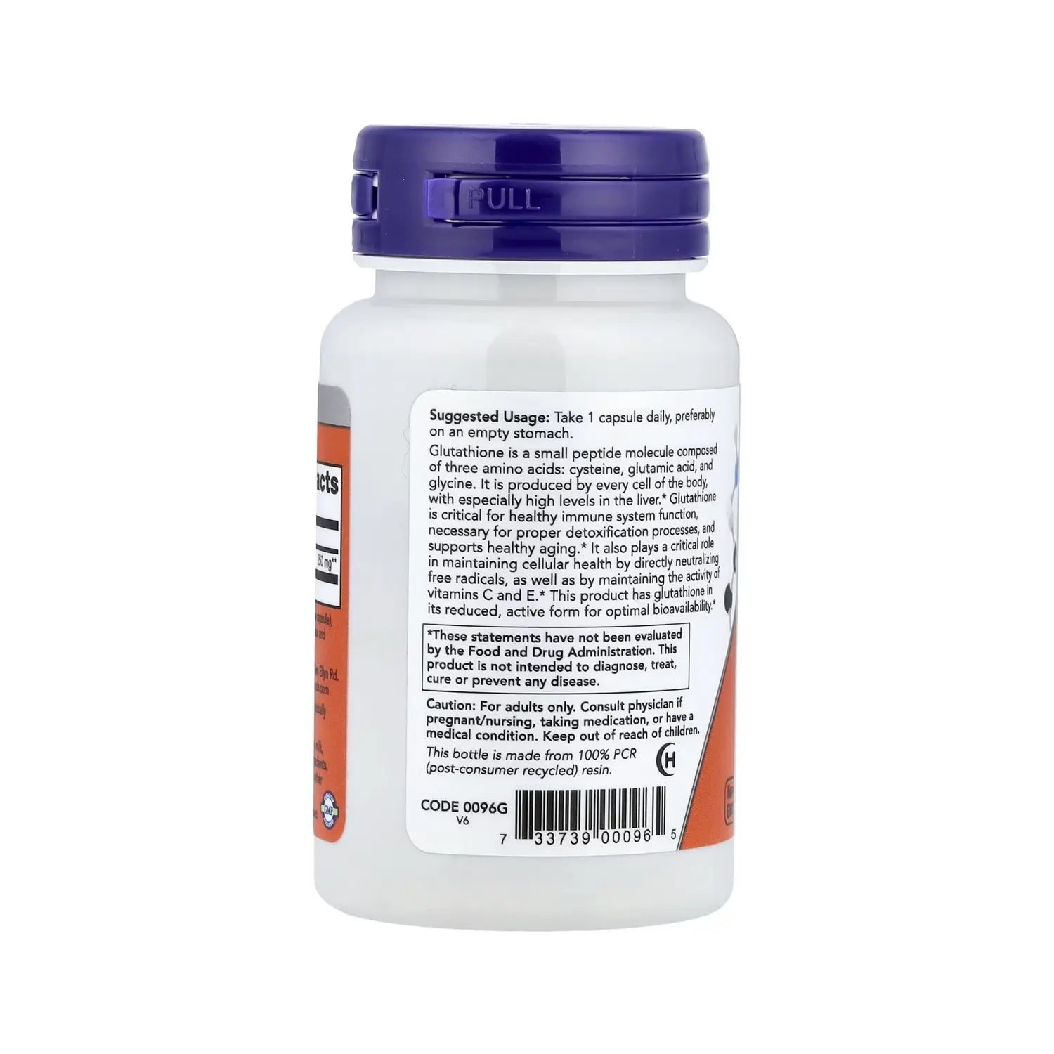 NOW FOODS GLUTATIÓN 250 MG 60 VEGCAPS SFN