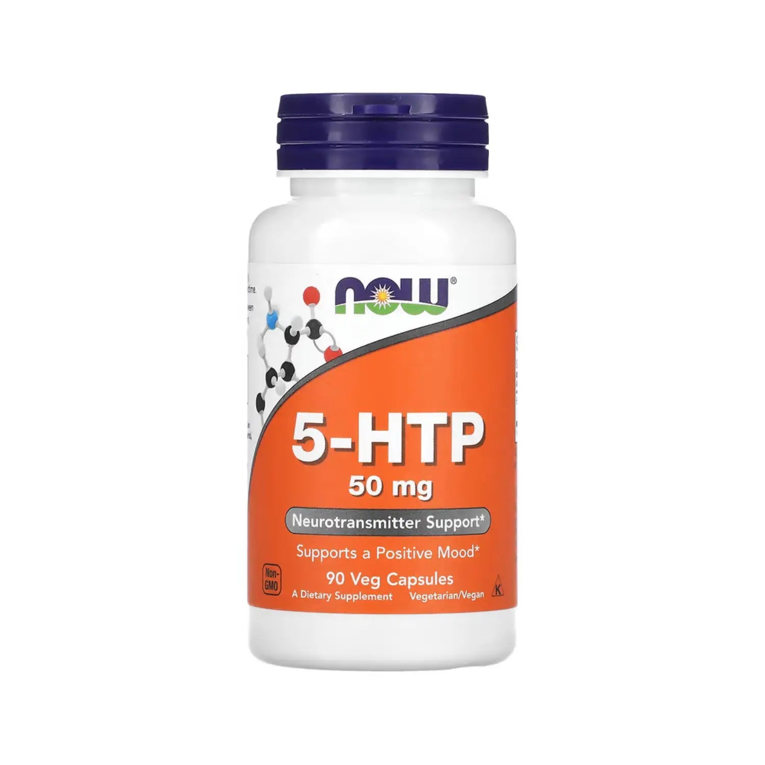 NOW FOODS 5-HTP 50MG 90CAPS SOPORTE A NEUROTRANSMISORES SFN