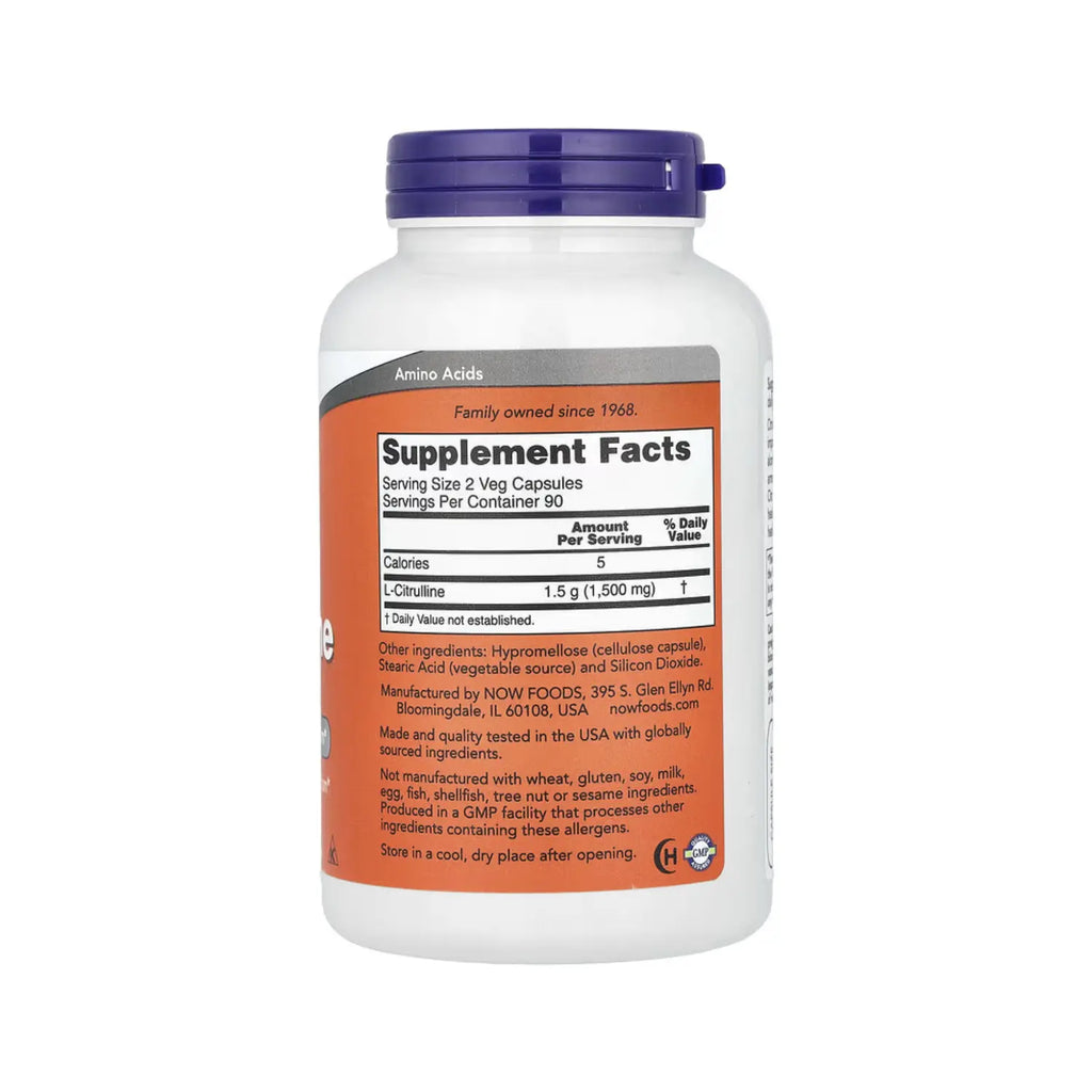 NOW FOODS CITRULINE 750 MG 180 VCAPS