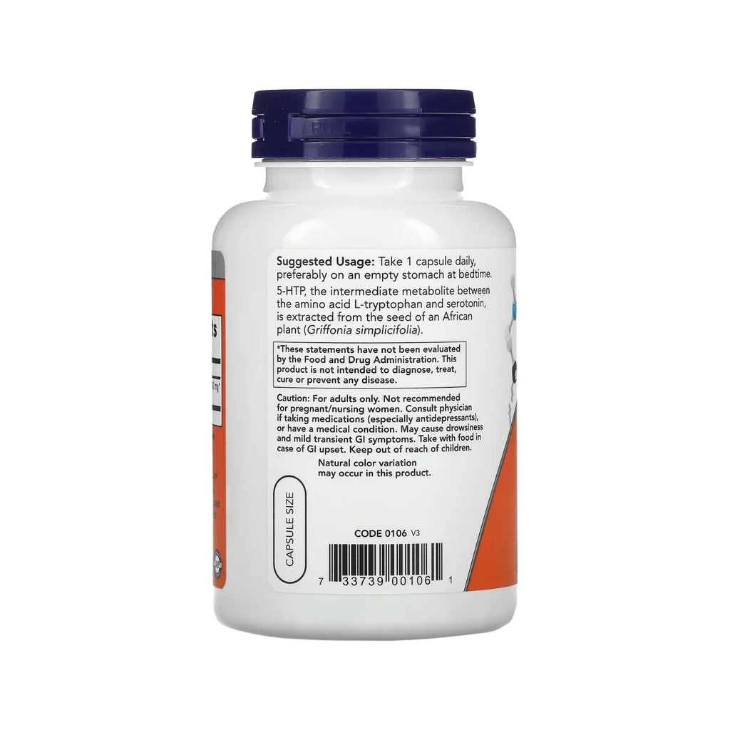 NOW FOODS 5-HTP 100 MG 120 VCAPS SFN