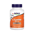 NOW FOODS L-LISINA L LYSINE INMUNIDAD 500 MG 100 VEGCAPS