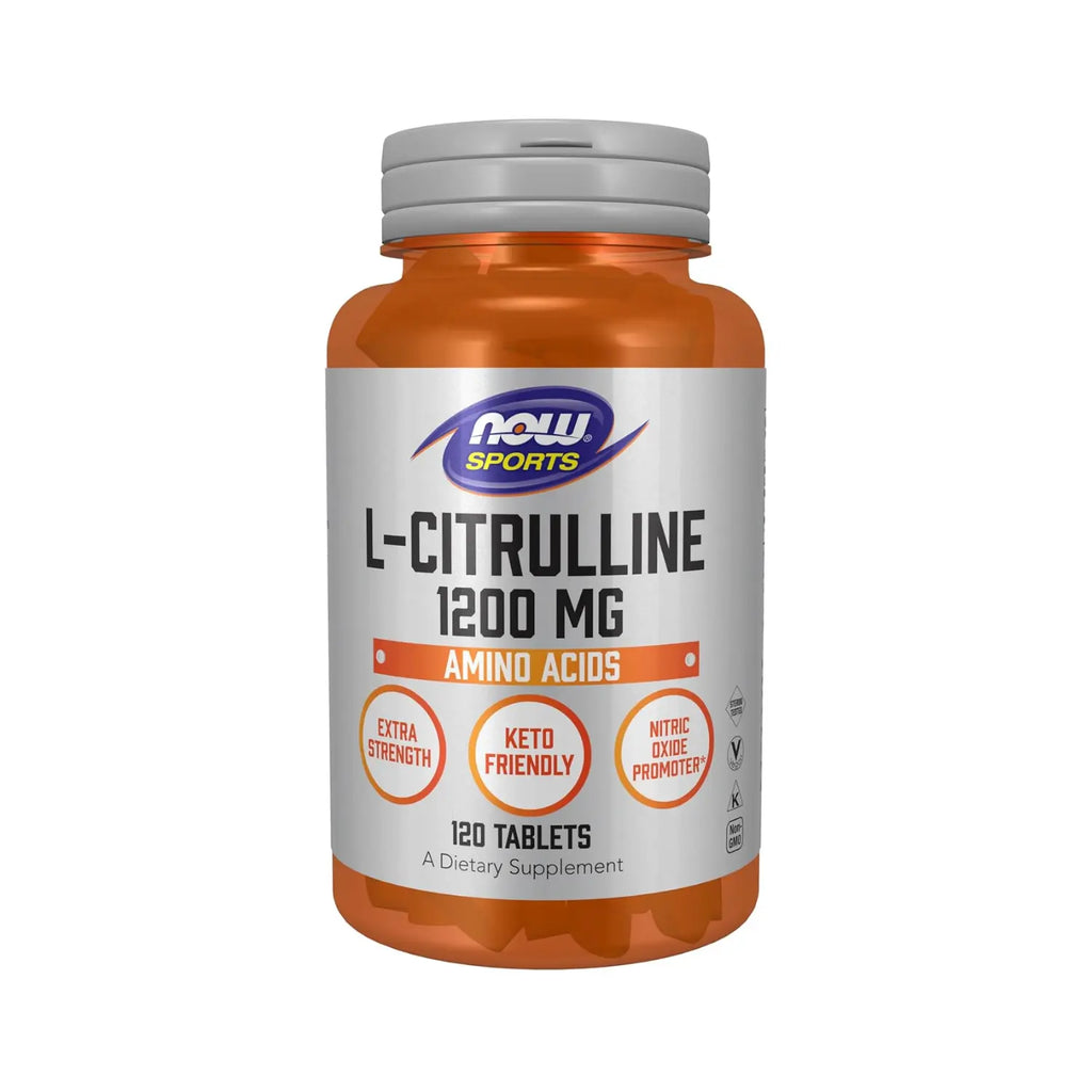 NOW Foods, Sports, L-citrulina, 1200 mg, 120 comprimidos sfn