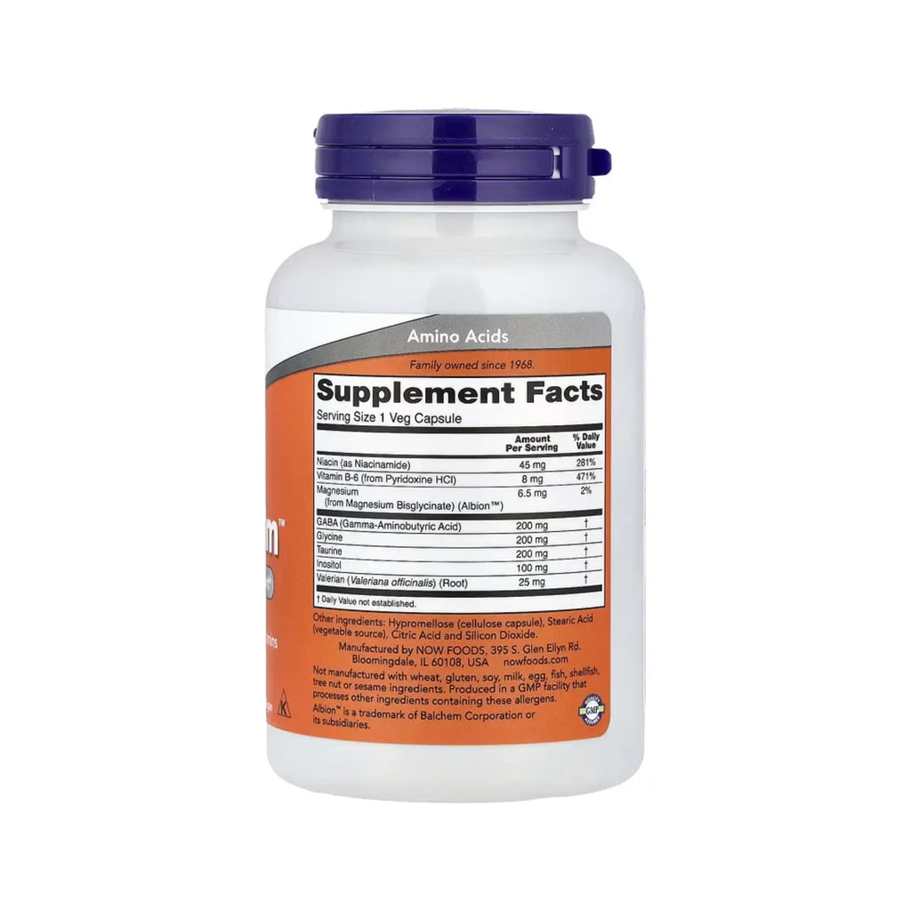 NOW FOODS TRUE CALM, 90 CÁPSULAS VEGETALES SFN