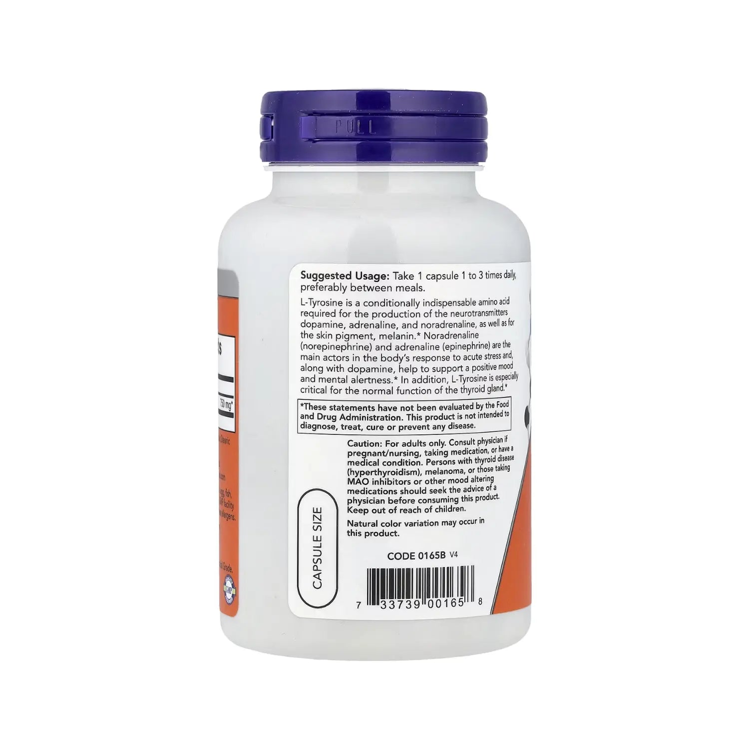 NOW FOODS L-TIROSINA 750MG 90CAPS REFUERZO NEURONAL SFN