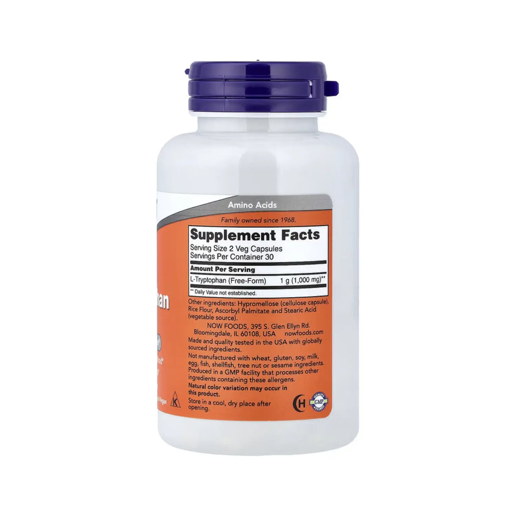 NOW FOODS L-TRIPTOFANO 60 CAPSULAS SFN