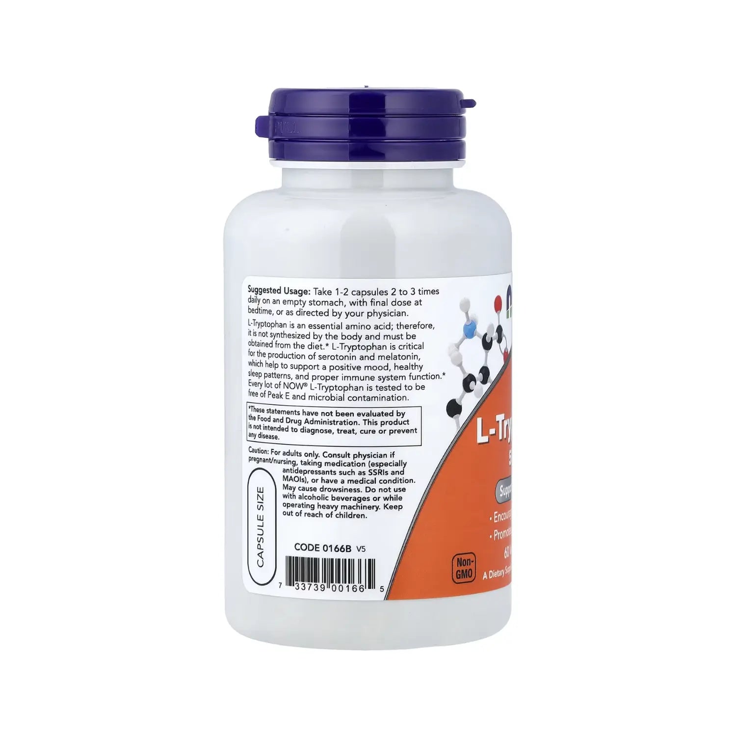 NOW FOODS L-TRIPTOFANO 60 CAPSULAS SFN