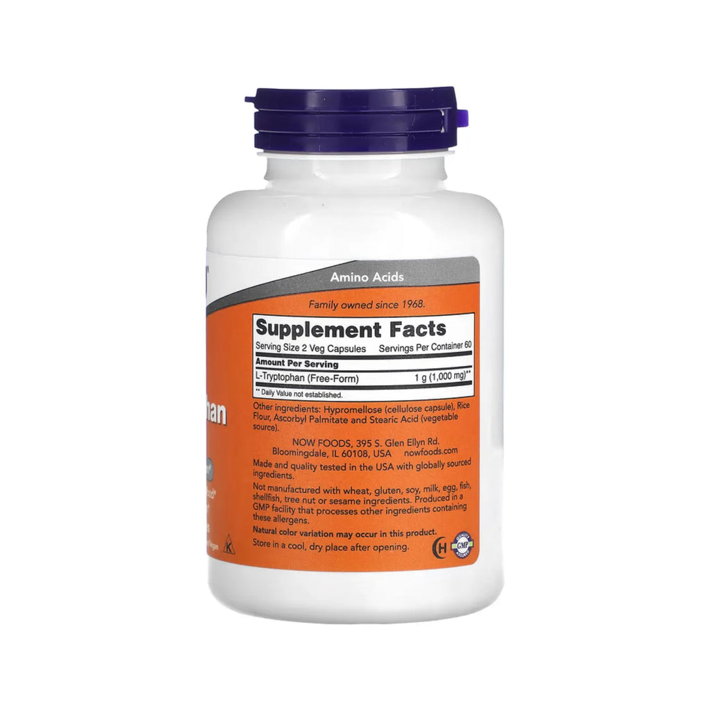 NOW FOODS L-TRIPTÓFANO 500 MG 120 CAPSULAS SFN