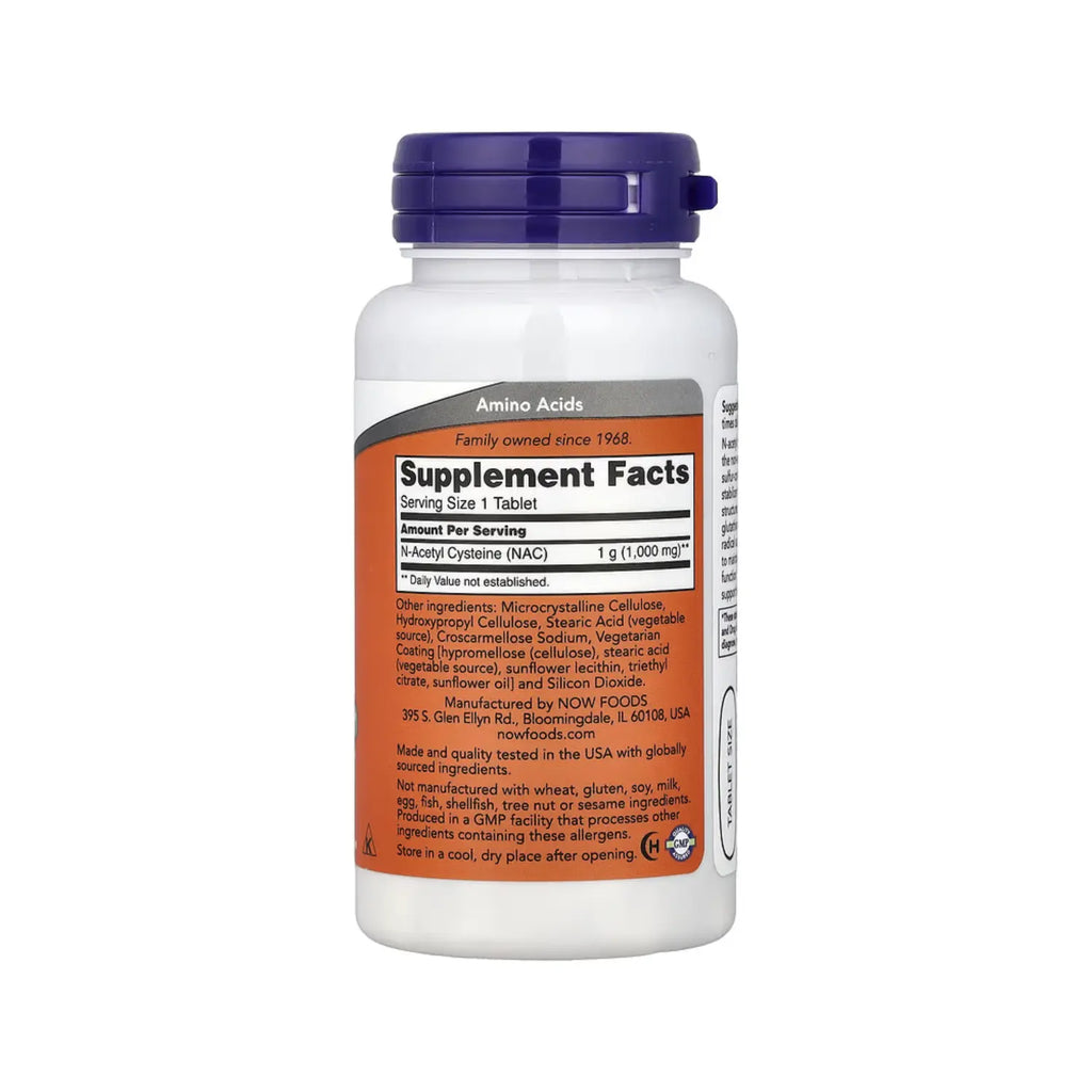 NOW FOODS N-ACETYL-CYSTEINE 1000 MG 60 TABS