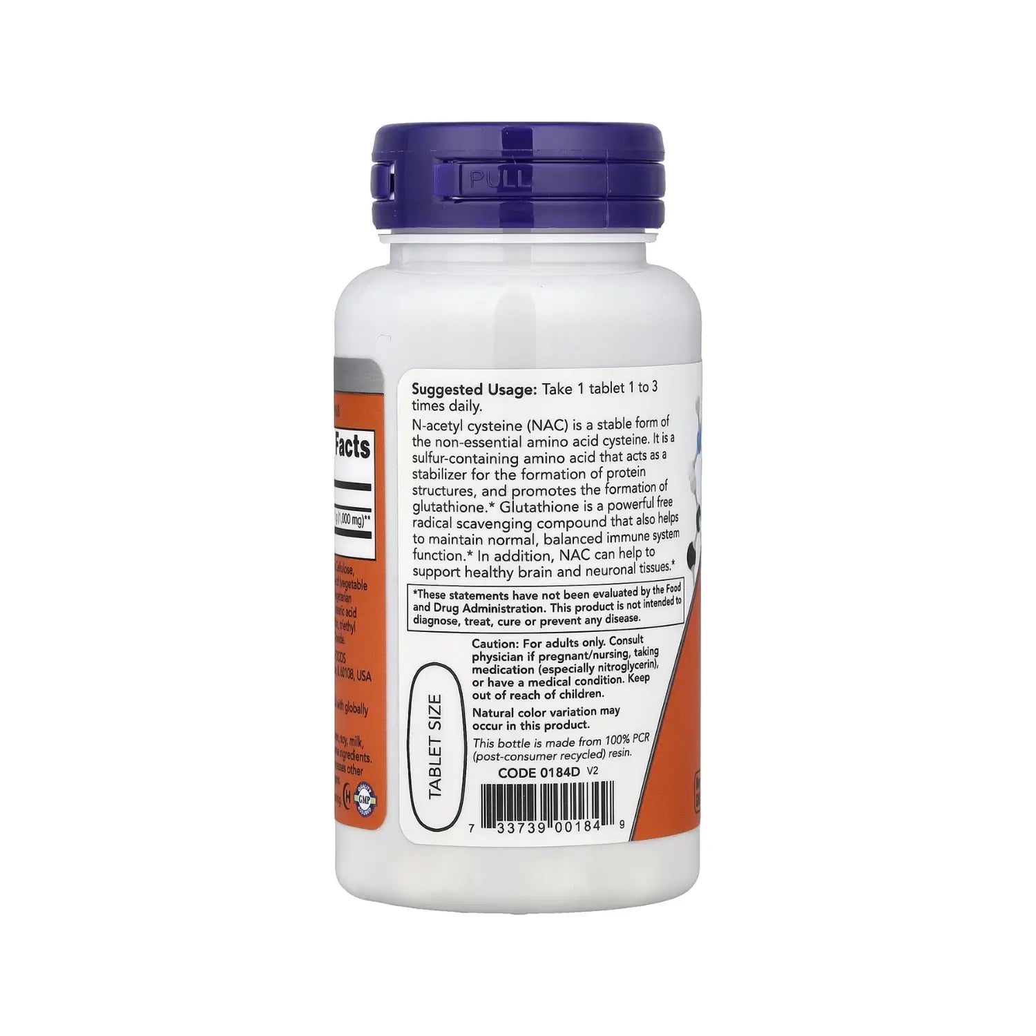 NOW FOODS N-ACETYL-CYSTEINE 1000 MG 60 TABS