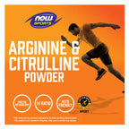 NOW Foods, Sports, polvo de arginina y citrulina, 12 oz (340 g)