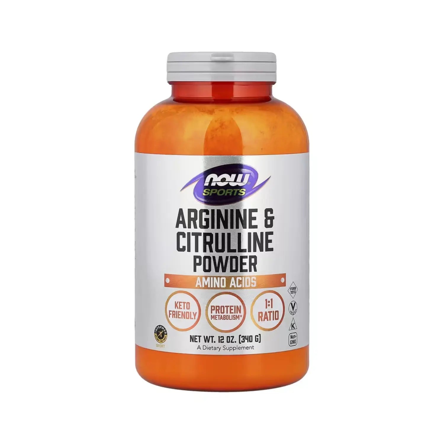 NOW Foods, Sports, polvo de arginina y citrulina, 12 oz (340 g)