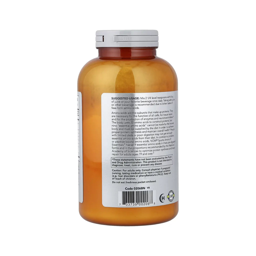 NOW Foods, Deportes, 9 aminoácidos esenciales en polvo, 11,64 oz (330 g) SFN