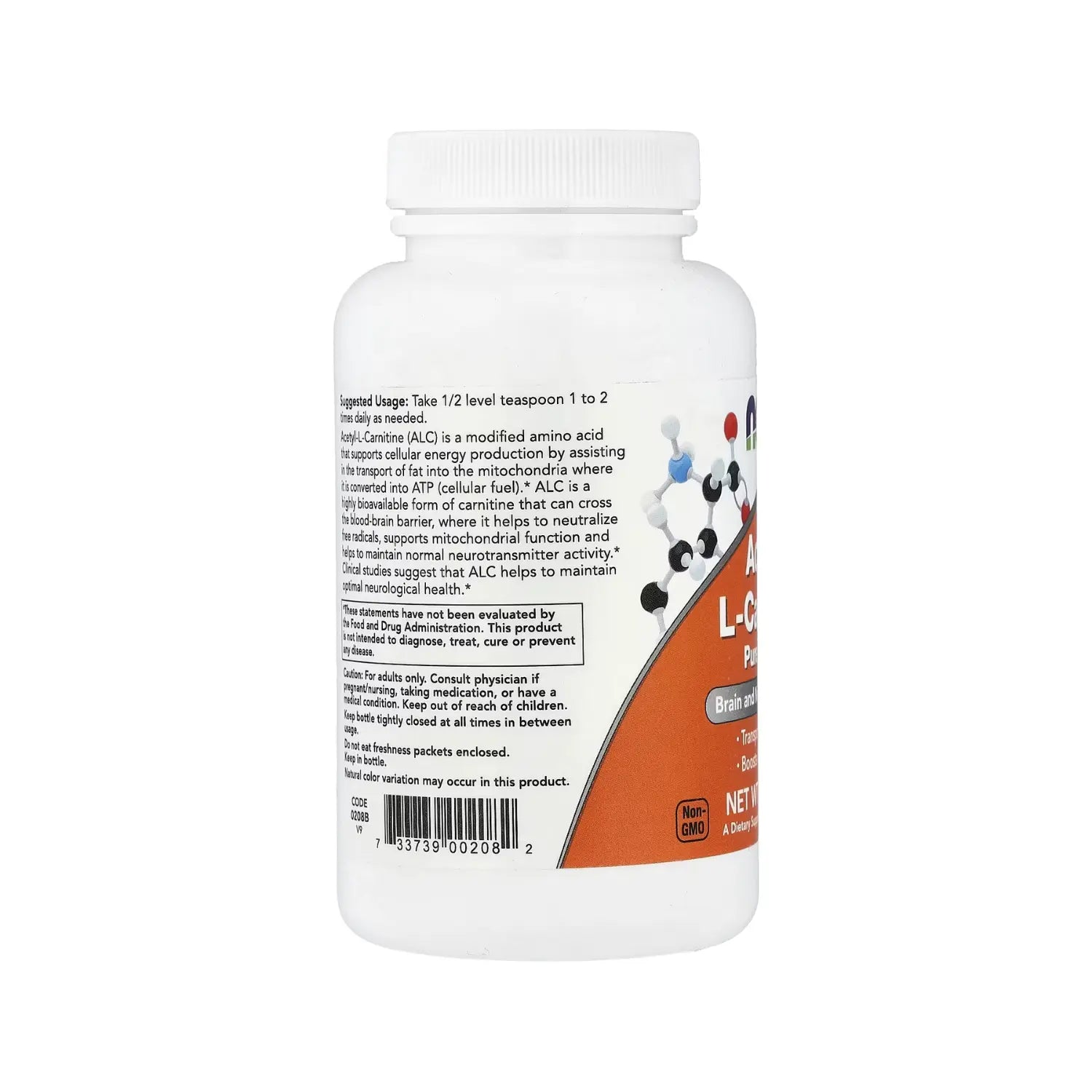 NOW Foods, Acetil-L-carnitina, 85 g (3 oz) sfn