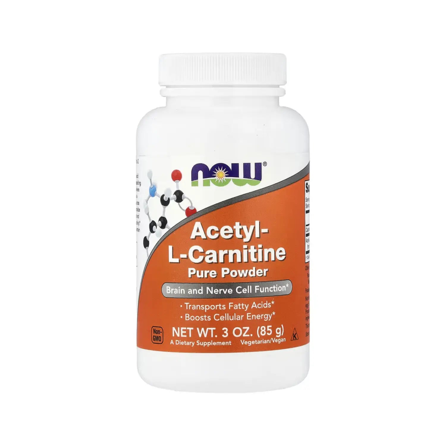 NOW Foods, Acetil-L-carnitina, 85 g (3 oz) sfn