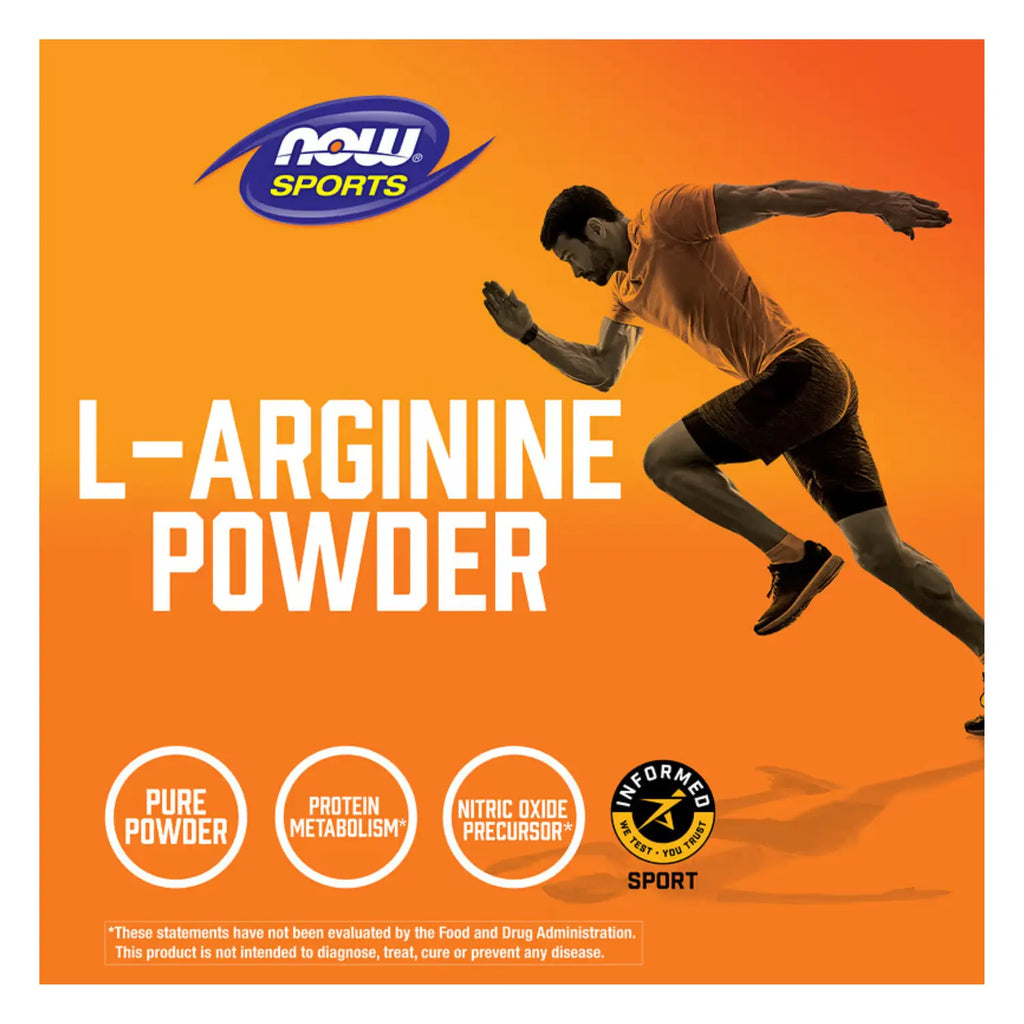 NOW Foods, Polvo de L-Arginina, 1 lb (454 g) sfn