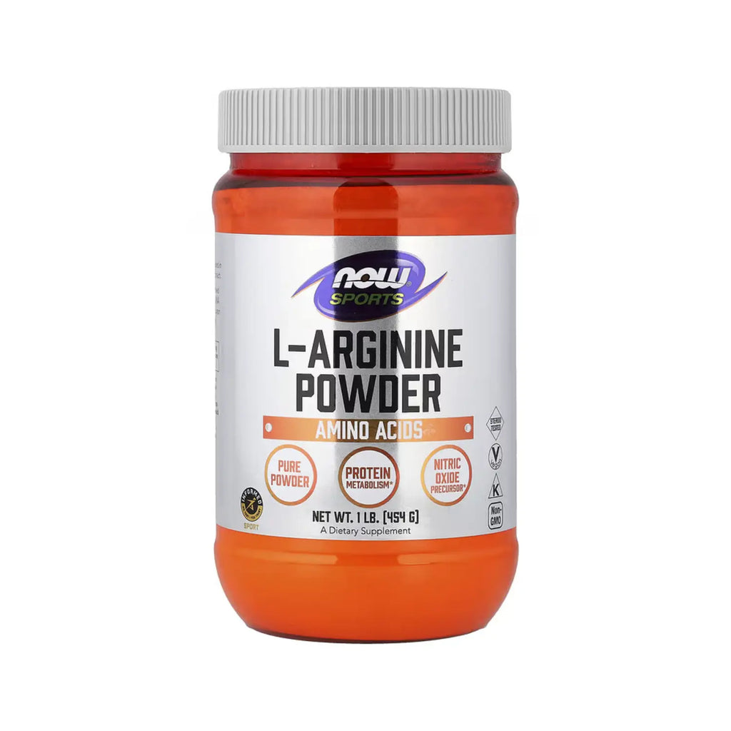 NOW Foods, Polvo de L-Arginina, 1 lb (454 g) sfn