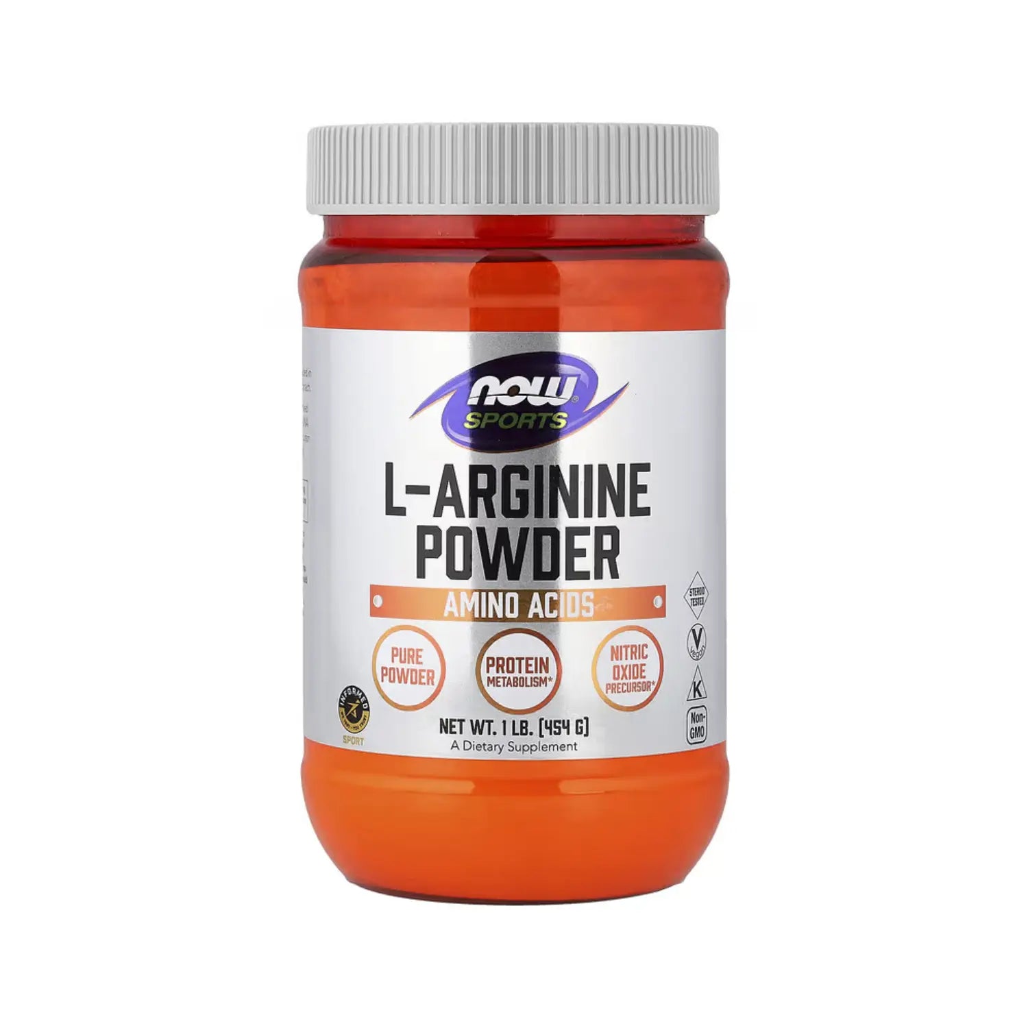 NOW Foods, Polvo de L-Arginina, 1 lb (454 g) sfn