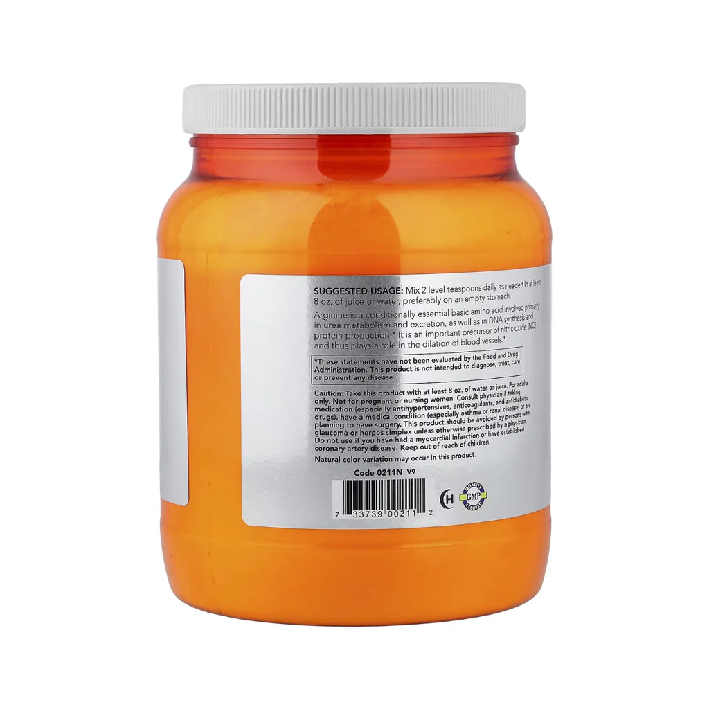 NOW Foods, Deportes, L-arginina en polvo, 1 kg (2,2 lb) sfn