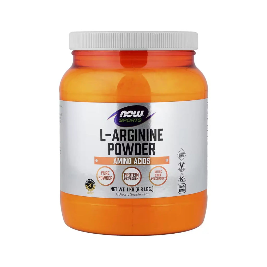 NOW Foods, Deportes, L-arginina en polvo, 1 kg (2,2 lb) sfn