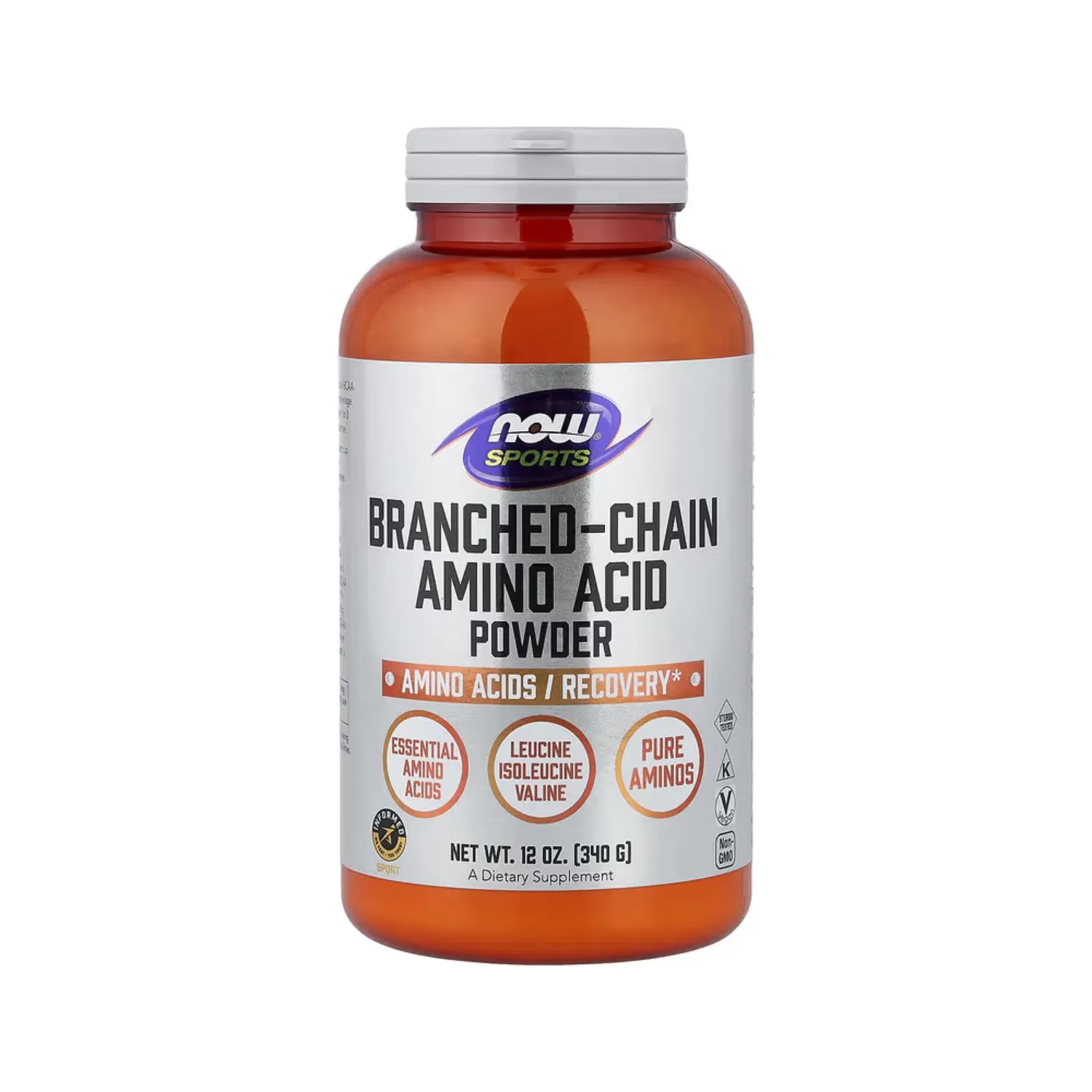 NOW SPORTS POLVO DE AMINOÁCIDOS CADENA RAMIFICADA 340G SFN