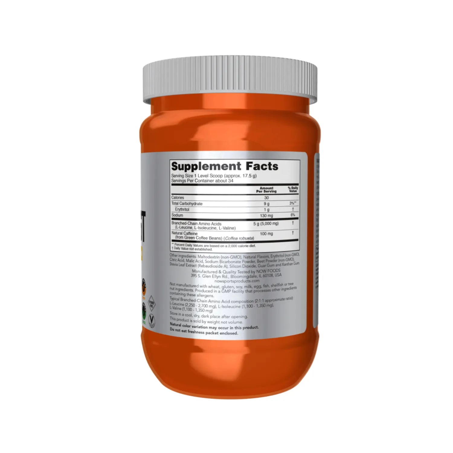 NOW FOODS BCAA BLAST PWD TROPICAL PUNCH 600 G