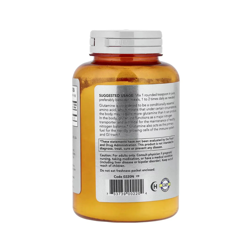 NOW Foods, Deportes, L-glutamina en polvo, 170 g (6 oz) SFN