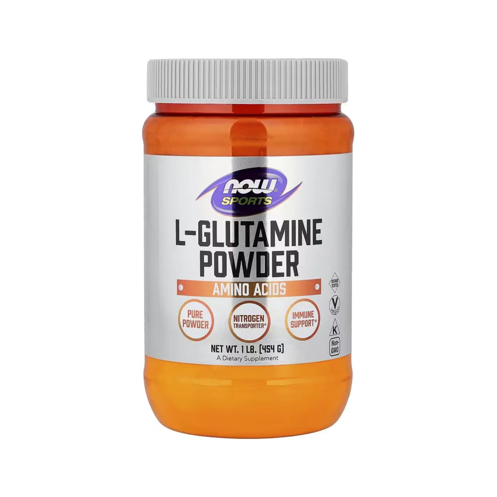 NOW Foods, Sports, L-glutamina en polvo, 454 g (1 lb) sfn