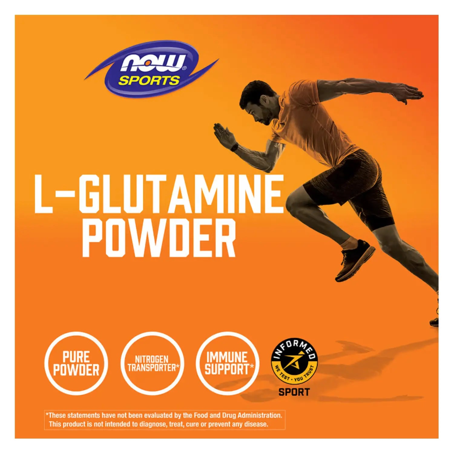 NOW Foods, Sports, L-glutamina en polvo, 1 kg (2,2 lb) sfn