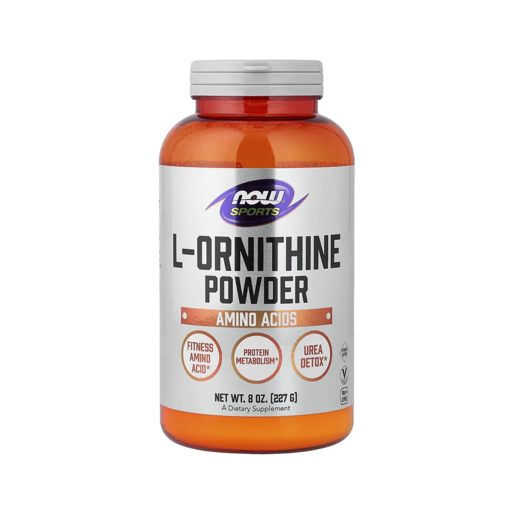 NOW FOODS L-ORNITHINE POWDER CON AMINO ACIDOS 8OZ, 227G SFN