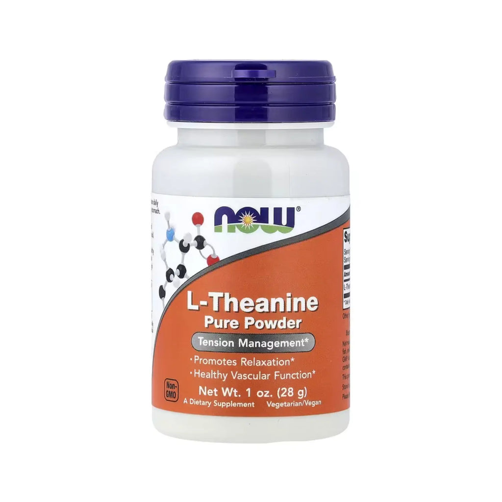 NOW Foods, L-teanina pura en polvo, 28 g (1 oz) sfn