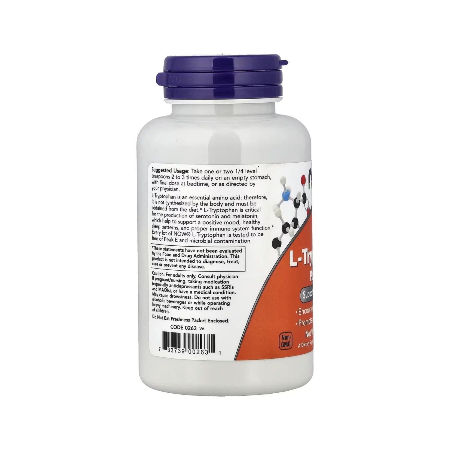 NOW Foods, L-triptófano en polvo, 57 g (2 oz) sfn